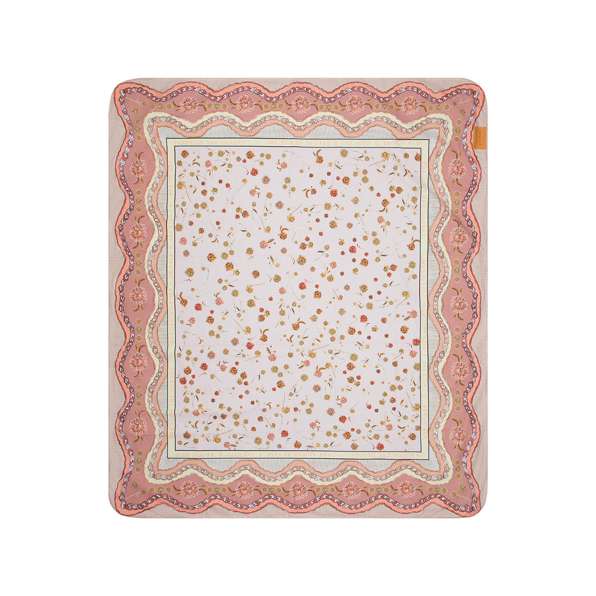 Dahlia Picnic Rug - Rose