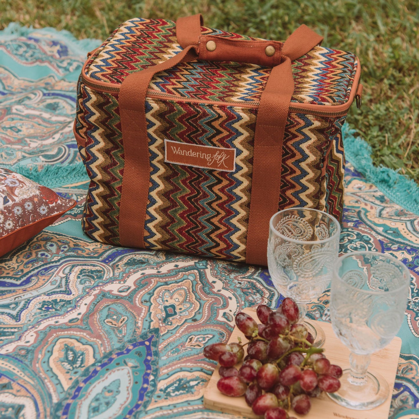 Topanga Picnic Rug - Jade