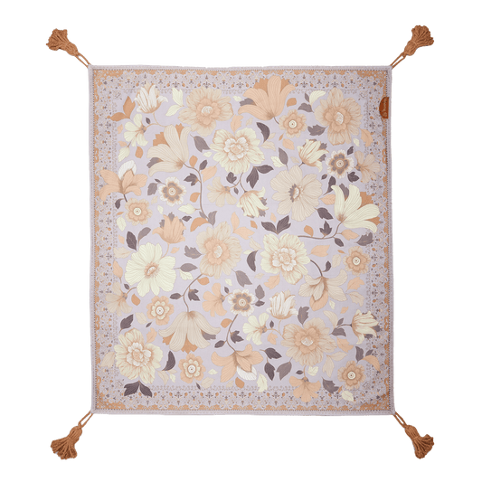 Grand Fleur Picnic Rug Lilac