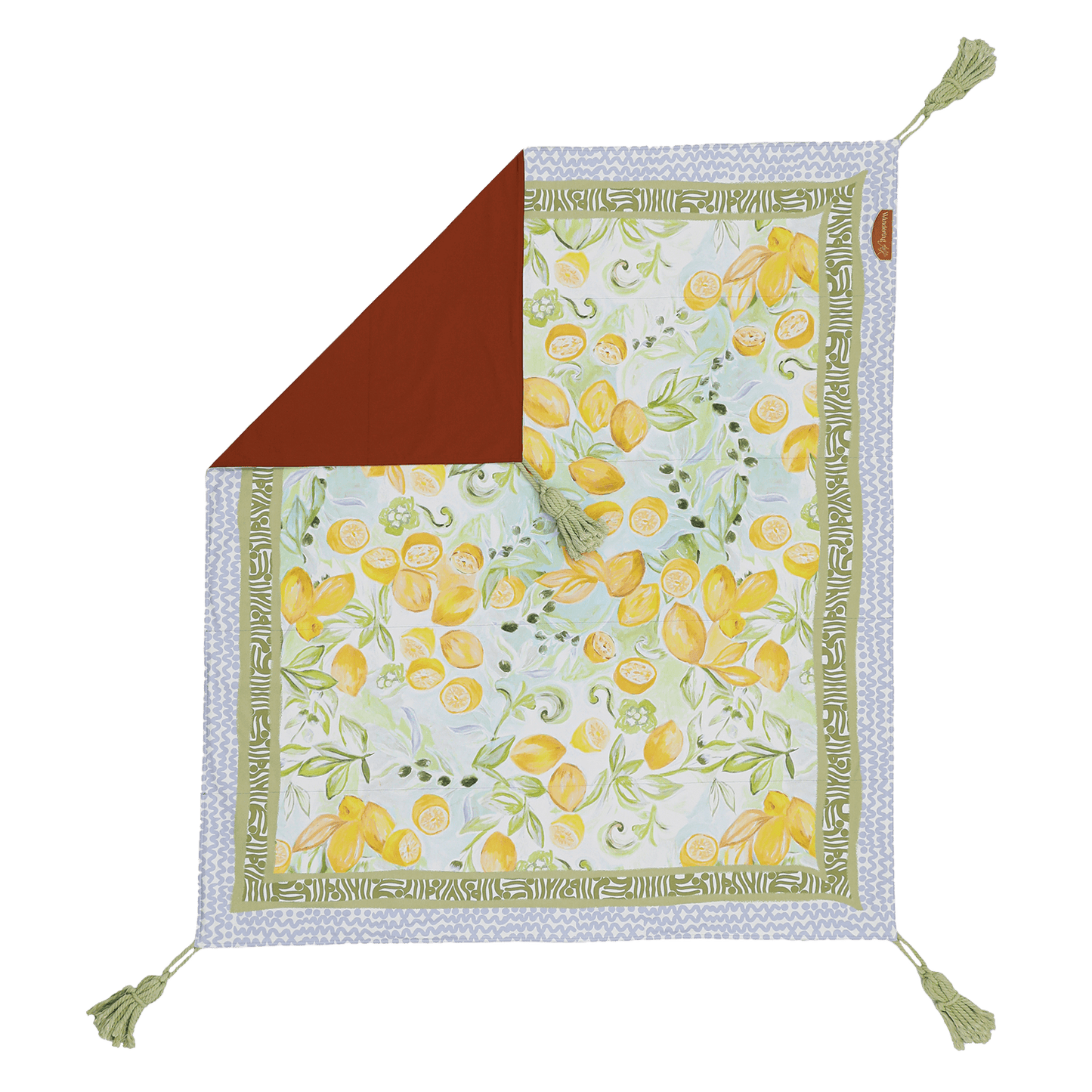 Le Lemon Picnic Rug - Olive