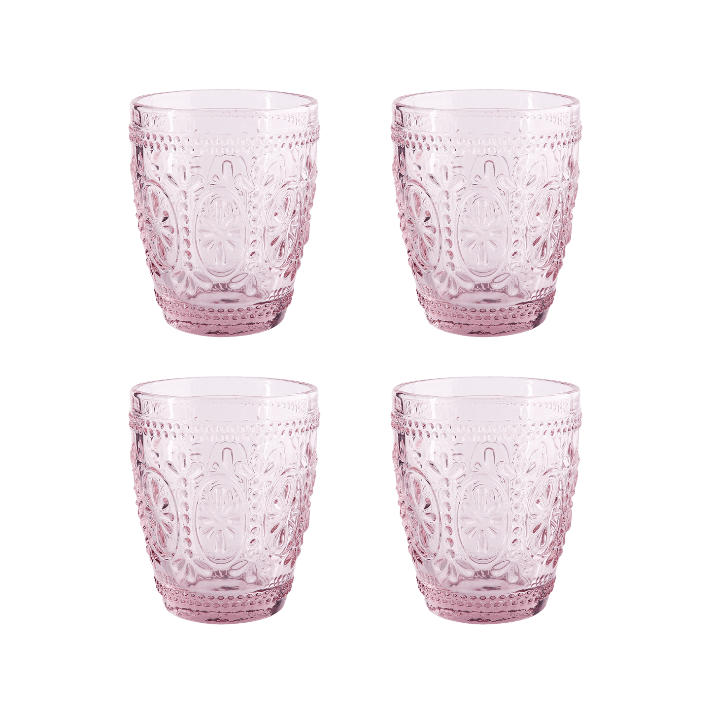 Tumbler Glass Set of 4 Primrose