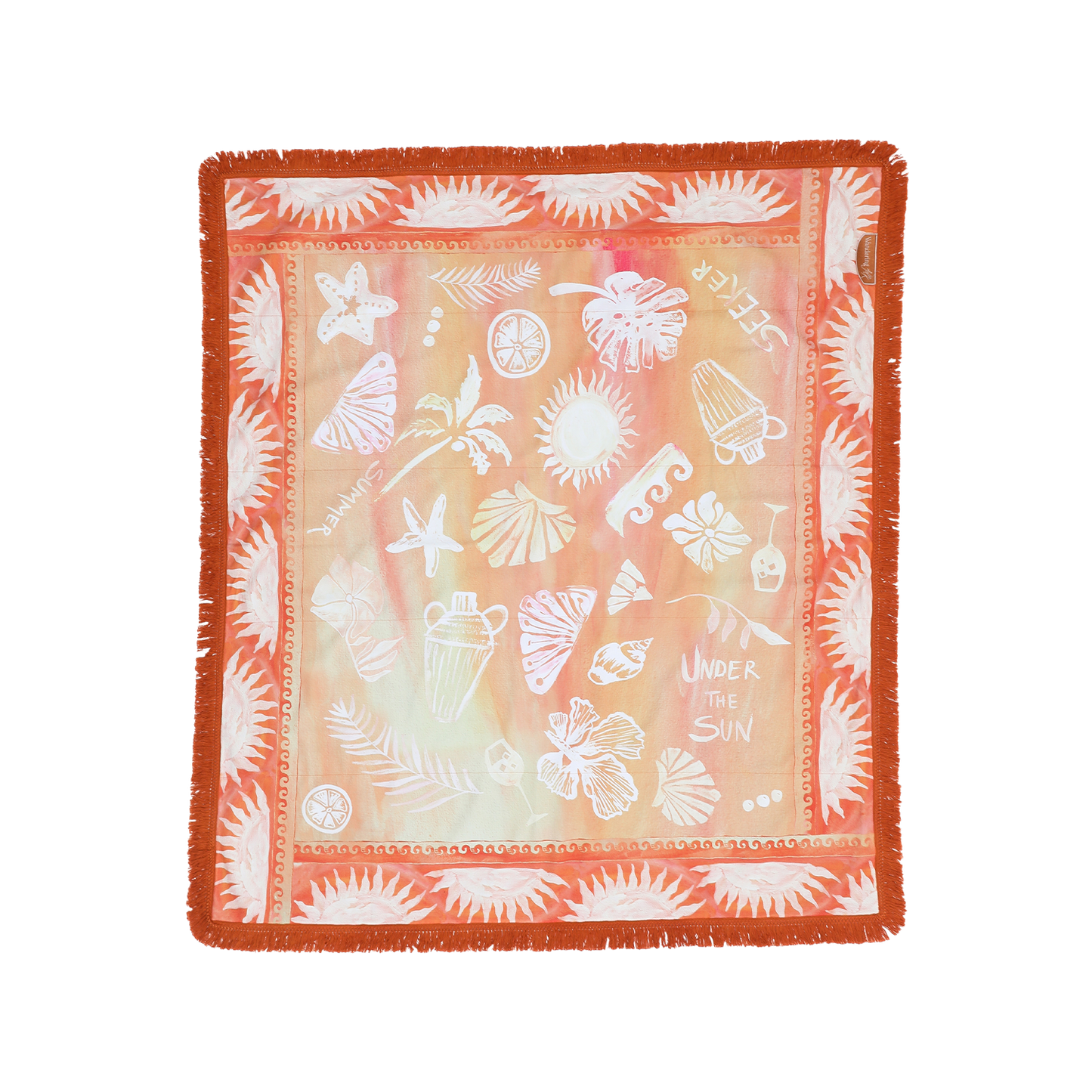 Sol Picnic Rug - Tangerine