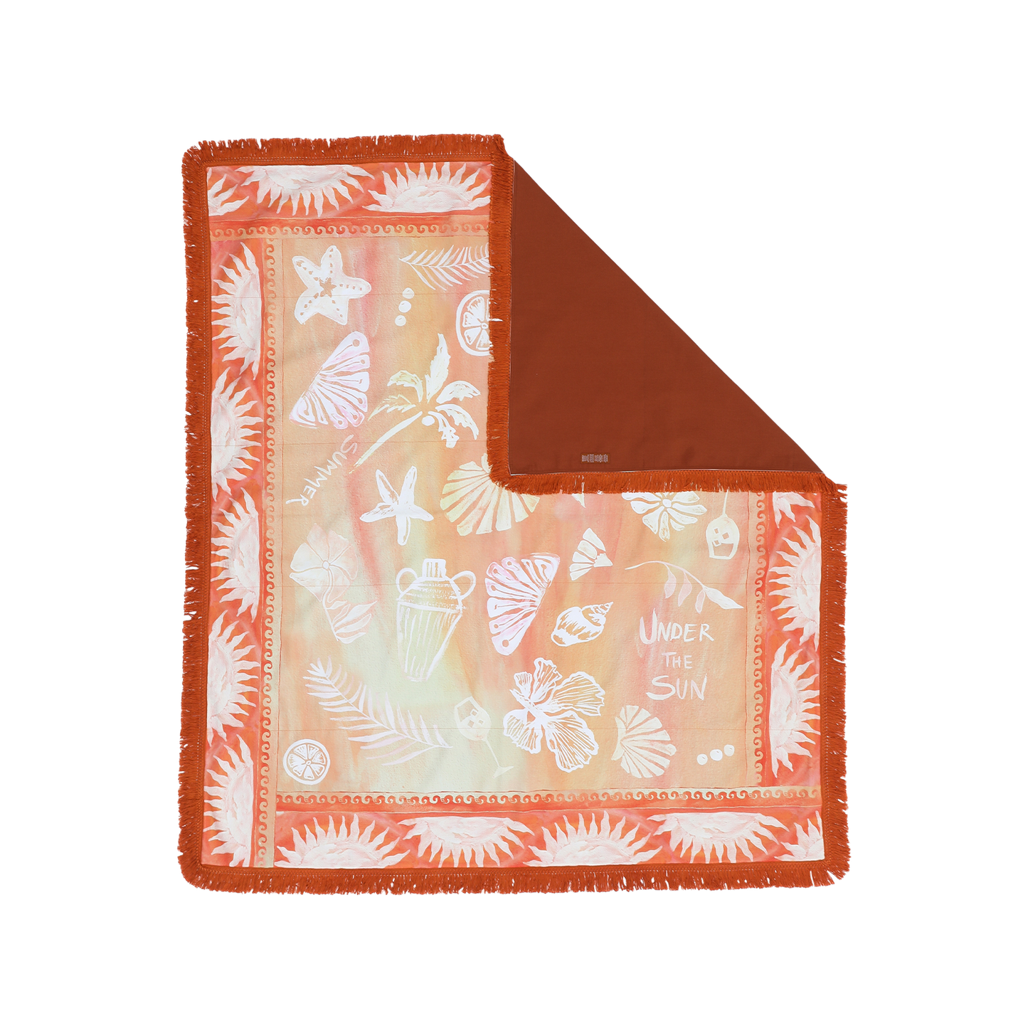 Sol Picnic Rug - Tangerine