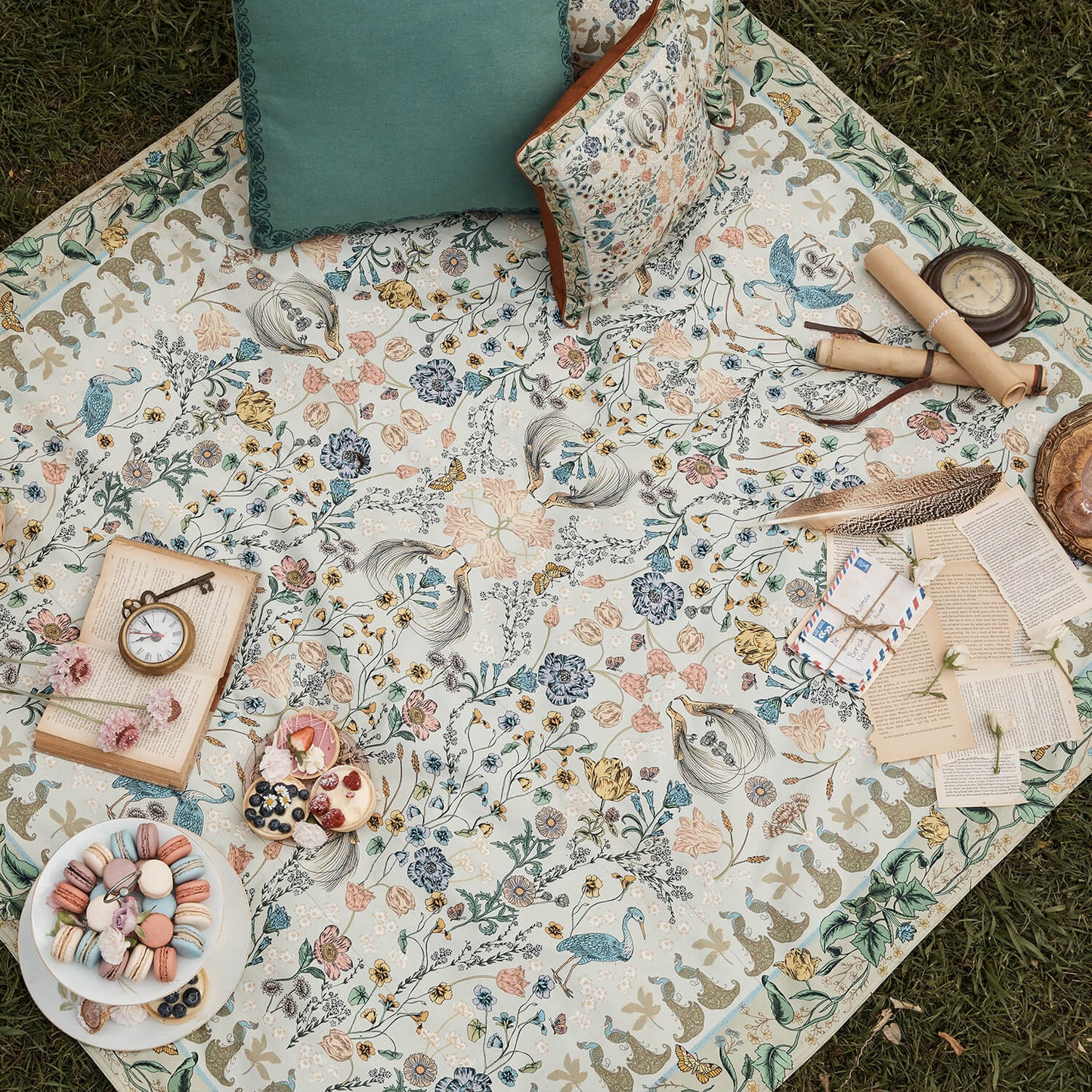 Wonderland Picnic Rug - Sage